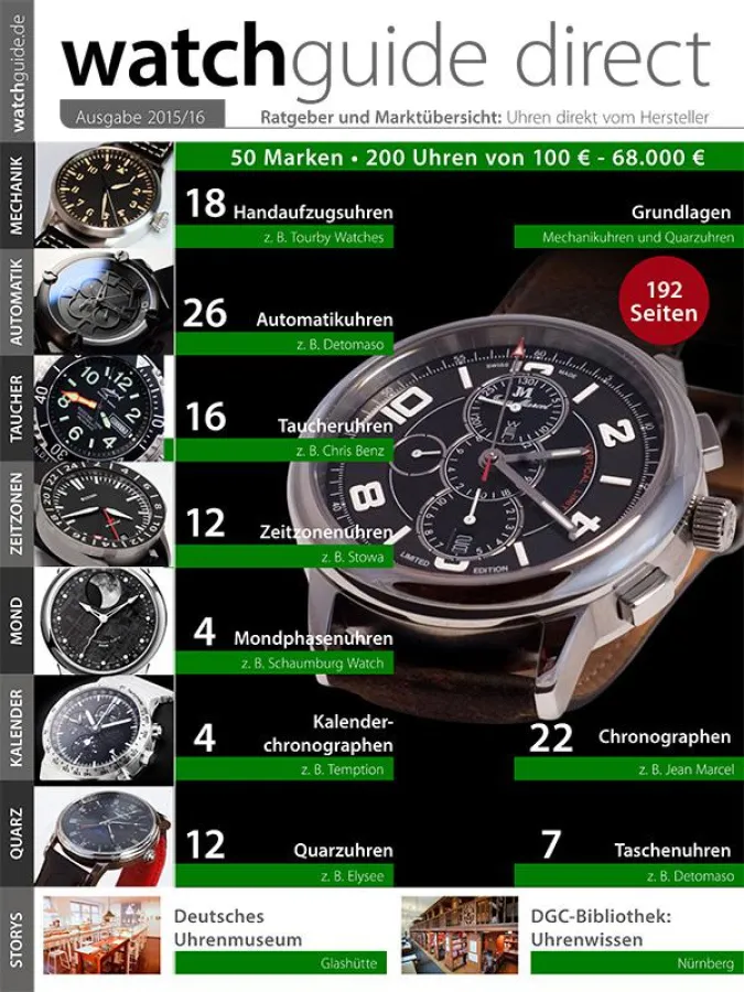 watchguide direct, brandneuer Ratgeber für direkt beim Hersteller erhältliche Uhren