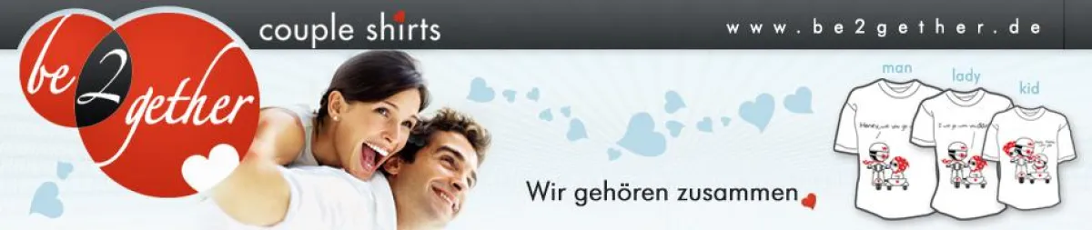 BE2GETHER - Liebe verbindet. Geschenke für Couples!