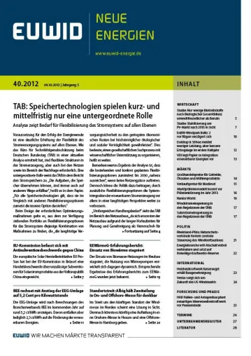 Bild: Wird die Rolle von Energiespeichern bei der Energiewende überschätzt?