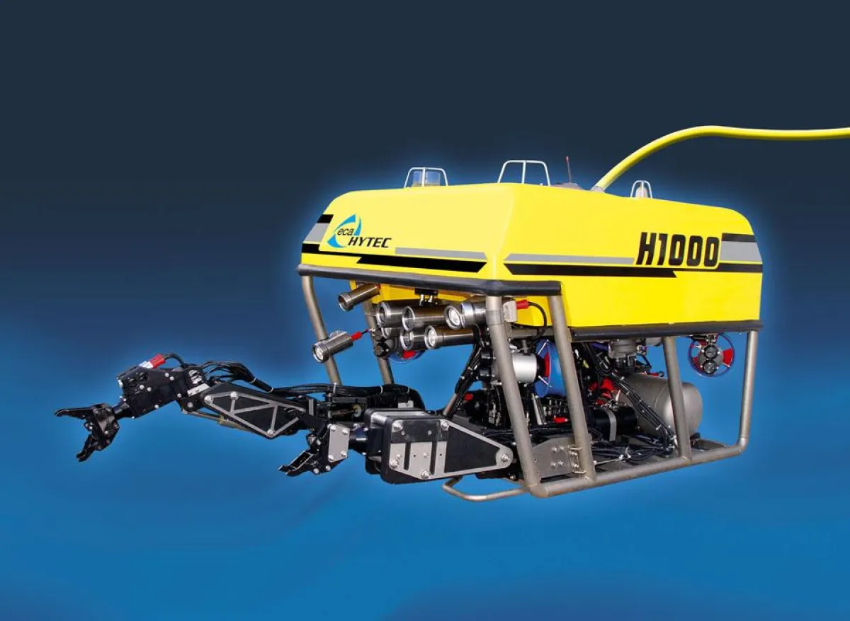 Belastbarer Spezialist für Tiefseeaufgaben: der Work Class ROV H1000 von ECA HYTEC