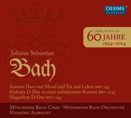 Bild: Neuveröffentlichung am 15.01.2014 bei OehmsClassics: 60 Jahre Münchener Bach-Chor – Jubiläums-CD – J.S. Bach