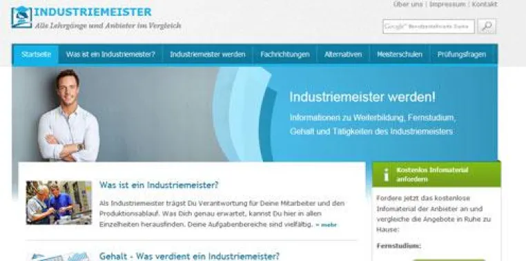 Karrierewegweiser zum Industriemeister online Bild: Karrierewegweiser zum Industriemeister online