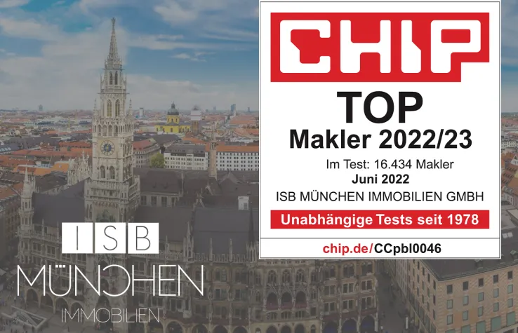 CHIP Auszeichnung als „TOP-Makler 2022/23" Bild: CHIP Auszeichnung als „TOP-Makler 2022/23"