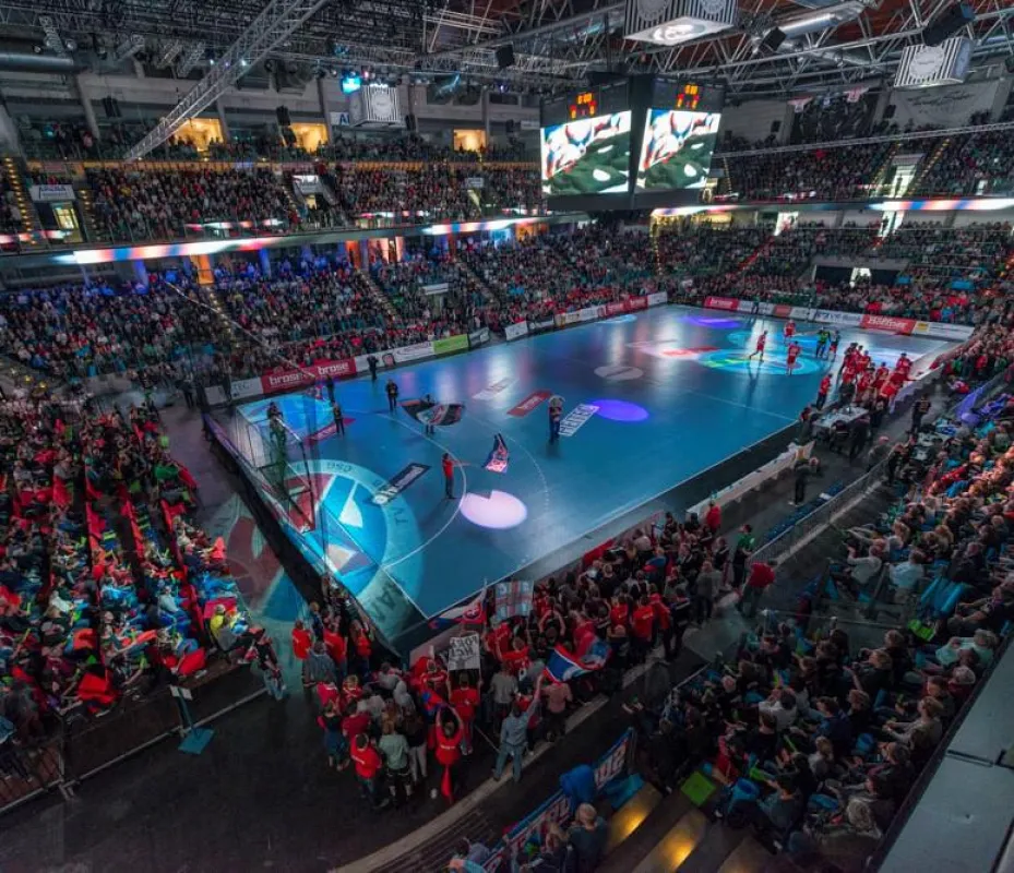 (Foto: HJKrieg, Erlangen): HC Erlangen gegen Göppingen am Samstag in der ARENA
