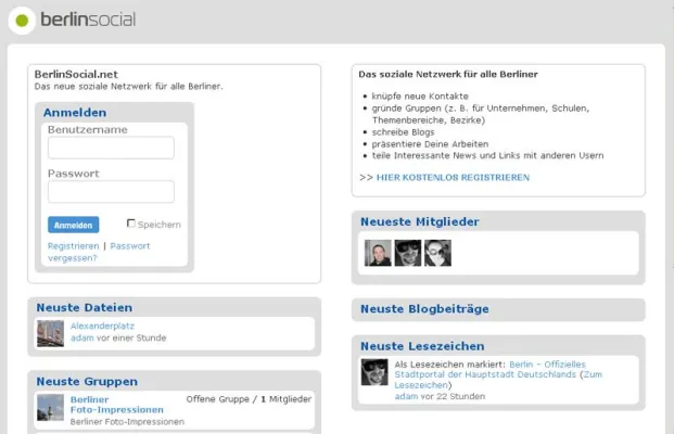 Bild: BerlinSocial.net - Das neue soziale Online-Netzwerk für Berlin