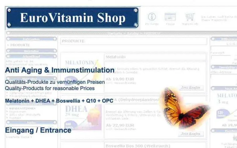 Bild: Der Boom der AntiAgeing-Produkte Melatonin, DHEA, OPC und Q10