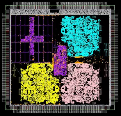 Bild: MIPS und eSilicon: Tapeout eines 28nm-/1,5 GHz Microprocessor-Clusters