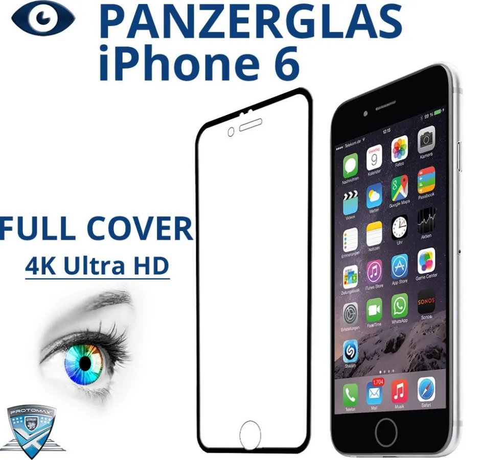 Das Panzerglas als Displayschutz für das Apple iPhone 6 / 6+ (plus)