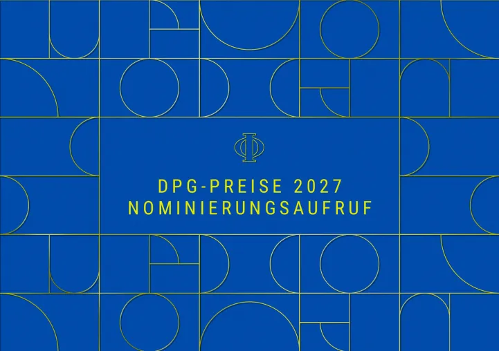 Bild: Herausragende Leistungen in der Physik – Ausschreibung für DPG-Preise 2027