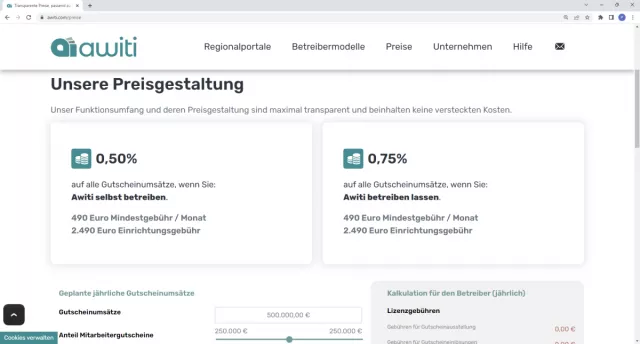 Bild: Stadtgutscheinsystemanbieter Awiti senkt Lizenzgebühr auf 0,5%