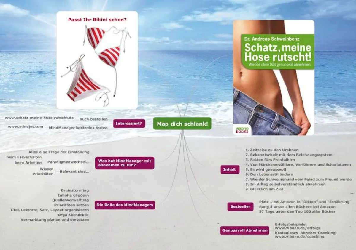 Erfolgskonzept Visualisierung: Ob Abnehmen oder Bücher schreiben - mit Mindmaps lassen sich beliebig