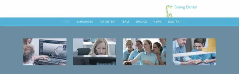Bild: Bösing Dental mit neuer Website - jetzt auch unterwegs online
