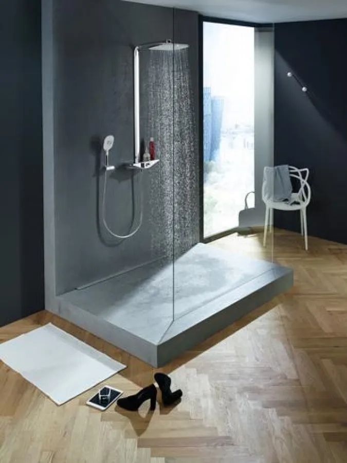 Moderne Duschprodukte, zum Beispiel von HANSA, machen das Bad daheim zur privaten Wellness-Oase. Fot