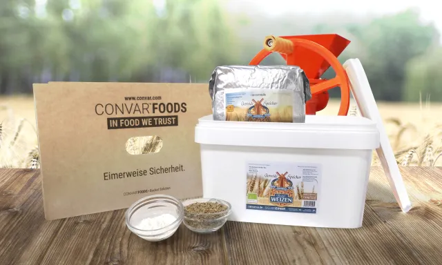 Bild: Sichere Bevorratung von Bio-Getreide „im Urzustand“