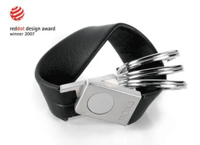Bild: red dot Designauszeichnung für den Schlüsselring TWISTER von TROIKA
