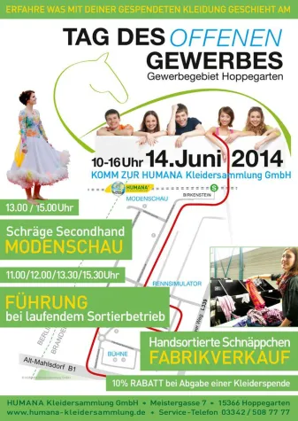 Bild: HUMANA mit schräger Modenschau am Tag des offenen Gewerbes