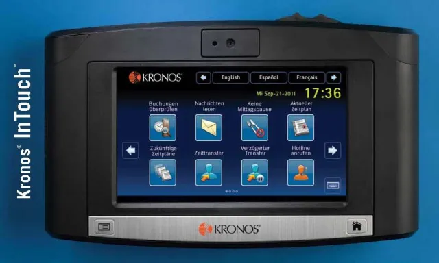 Bild: Kronos präsentiert zukunftsweisendes Zeiterfassungsterminal
