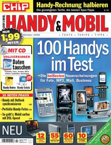 Bild: Exklusivbericht in CHIP HANDY & MOBIL: GEZ kassiert bei Handys doppelt