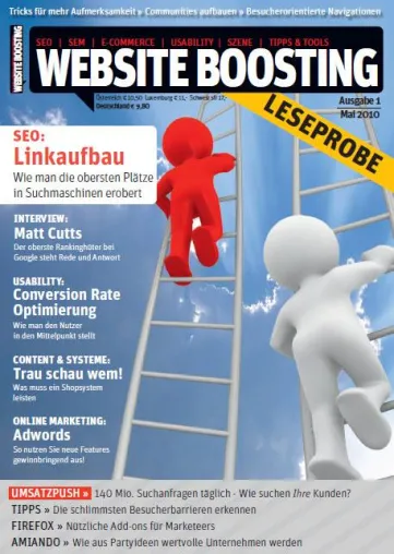 Newcomer-Zeitschrift "Website Boosting" scheint den Markt gehörig aufzumischen Bild: Newcomer-Zeitschrift "Website Boosting" scheint den Markt gehörig aufzumischen