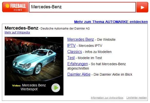 Bild: Fireball.de mit Vollgas – bereits 80'000 Seiten manuell geprüft