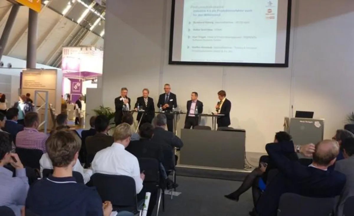 Besucher Fachforum auf IT&Business 2014