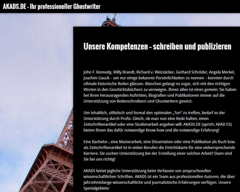 Wer hoch hinaus will, braucht professionelle Unterstützung - AKADS.DE bietet sie.
