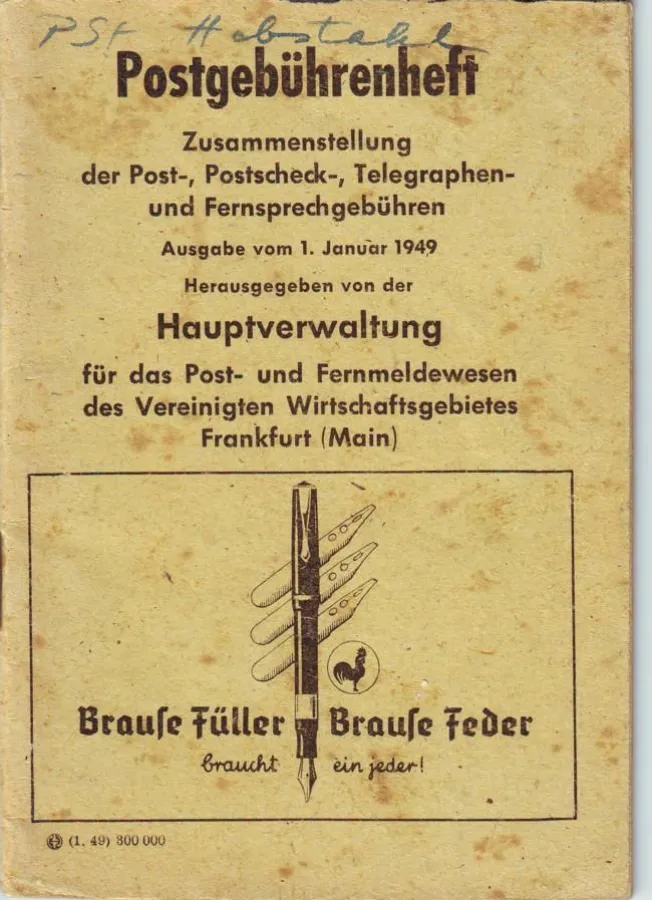 Eines von vielen Themen rund um die Post - die Gebühren seit 1945 im postgeschichtlichen Wandel