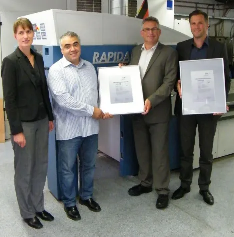 Bild: PSO-Urkunde für schmidt&more in Ginsheim-Gustavsburg