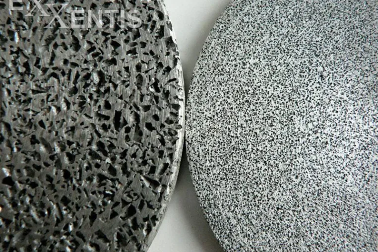 Offenzelliger zellularer Metallschaum / Aluminiumschaum von Exxentis Bild: Offenzelliger zellularer Metallschaum / Aluminiumschaum von Exxentis