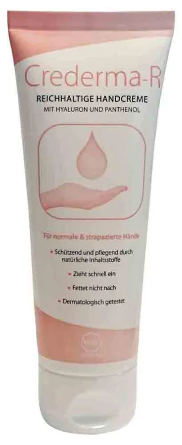 Speziell für Zahnärzte und Praxismitarbeiter entwickelt: Crederma-R mit speziellem Hautschutzkomplex