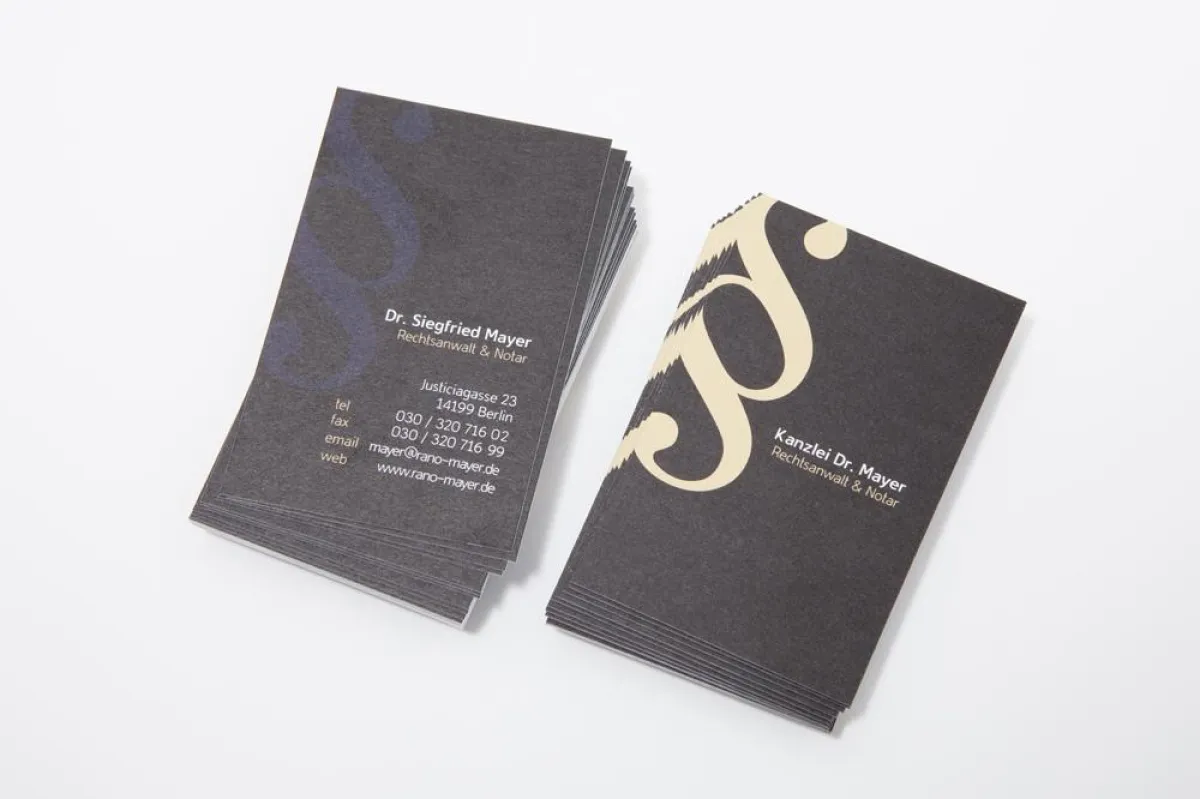 Ansichtsbeispiel Visitenkarten von viaprinto