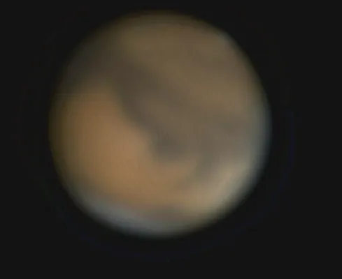 Bild: Achtung, der Mars prächtig am Himmel