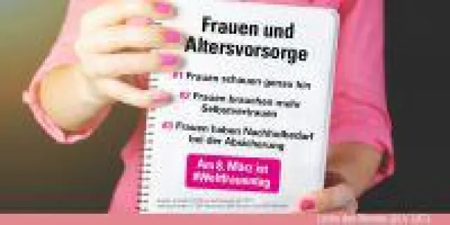 Bild: Am 8. März ist Weltfrauentag: Großer Nachholbedarf bei Frauen in der Altersvorsorge