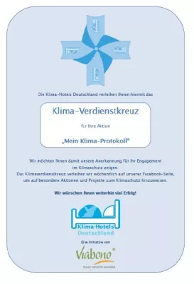 Bild: Klima-Hotels Deutschland verleihen wöchentlich das Klima-Verdienstkreuz