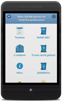 Innovative Abfall-App und Denk dran Erinnerung informieren den Bürger rechtzeitig. Bild: Innovative Abfall-App und Denk dran Erinnerung informieren den Bürger rechtzeitig.