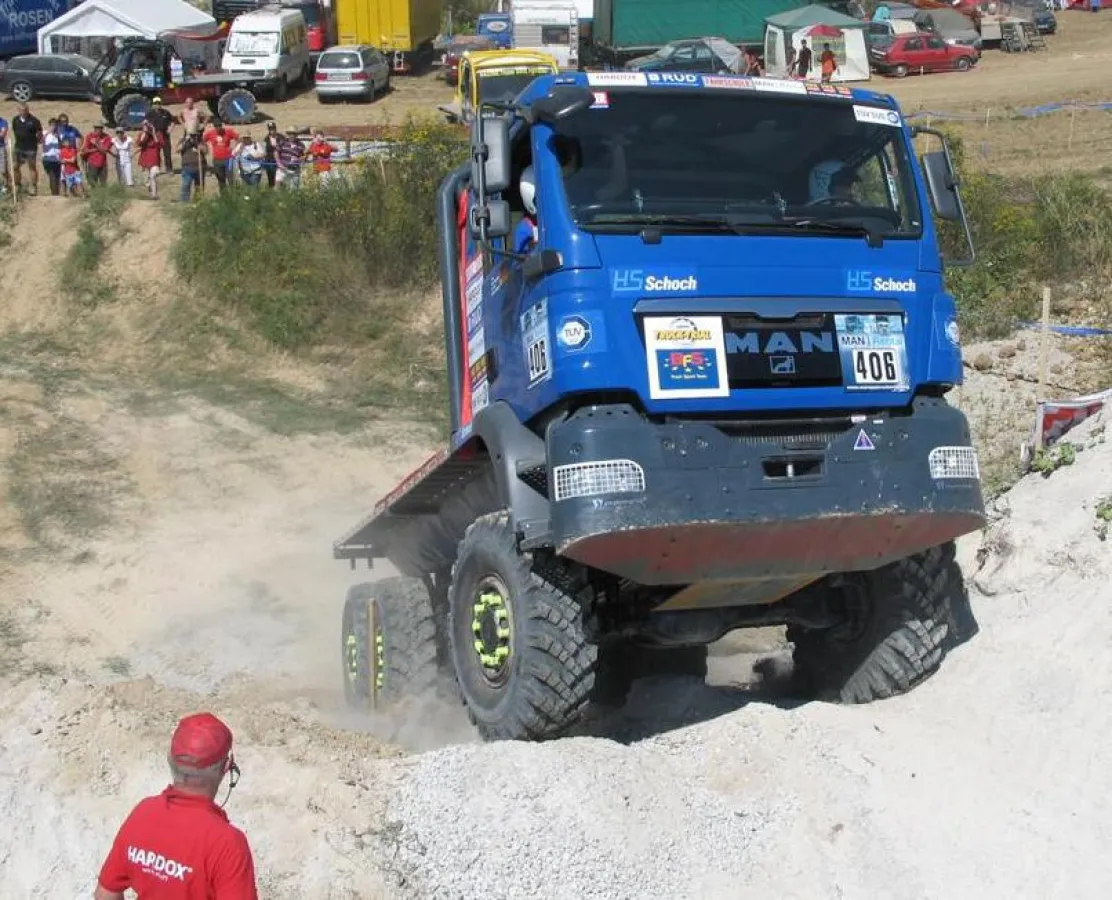 Der Truckvermieter BFS ist in die Europameisterschaft im Truck Trial eingestiegen.