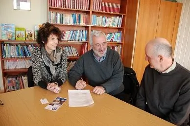 Schule am Giebel vereinbart Bildungspartnerschaft mit Stuckateur Bild: Schule am Giebel vereinbart Bildungspartnerschaft mit Stuckateur