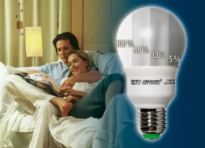 Bild: Neue dimmbare Energiesparlampe wird per Lichtschalter gesteuert