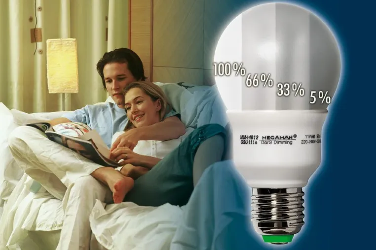 Bild: Neue dimmbare Energiesparlampe wird per Lichtschalter gesteuert