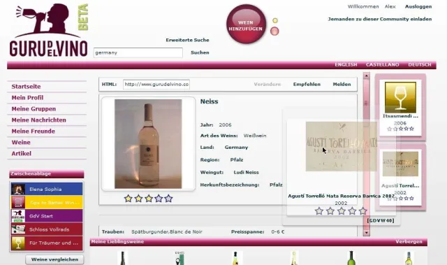 Wein Community spricht Silver Surfer mit Drag & Drop System an Bild: Wein Community spricht Silver Surfer mit Drag & Drop System an