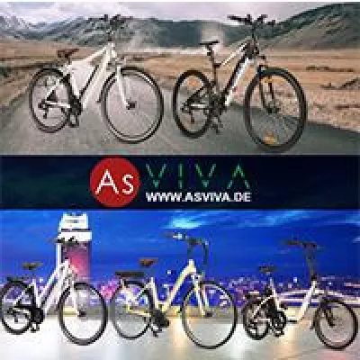 Bild: Neue E-Bike Modelle bei AsVIVA – E-Mountainbike, E-Hollandrad und E-Citybike