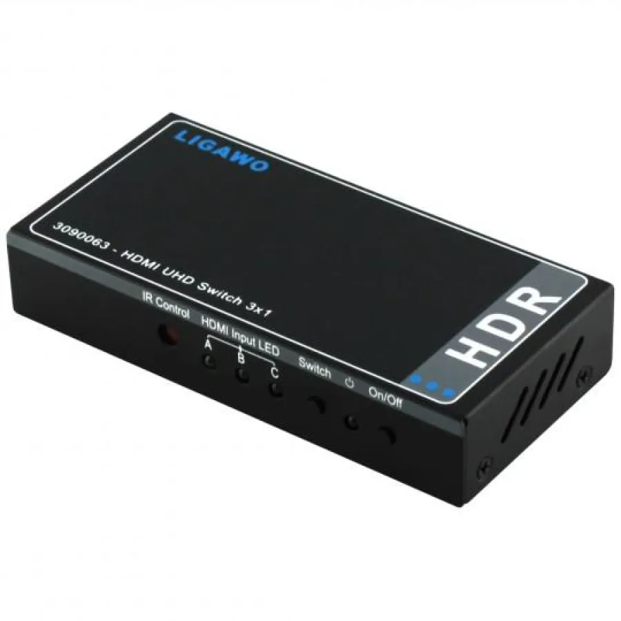 Ligawo ® 3090063 HDR HDMI Switch 3x1 - automatisch