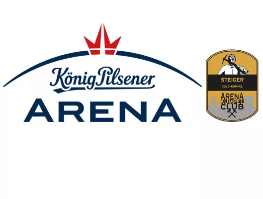 Bild: Offizieller Druckpartner und Gold-Kumpel der König-Pilsener-ARENA in Oberhausen