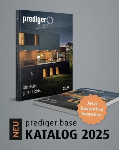 Immer noch die Basis guten Lichts: Der Katalog prediger.base 2025 ist jetzt erhältlich Bild: Immer noch die Basis guten Lichts: Der Katalog prediger.base 2025 ist jetzt erhältlich