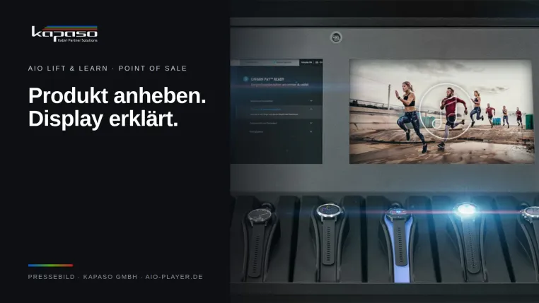 Bild: AIO Lift & Learn: Kapaso bringt sensorgesteuerte Beratung ins Regal