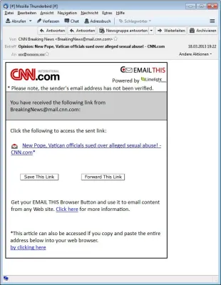 Bild: Cyberkriminelle nutzen tagesaktuelle Themen wie Papstwahl und Zypern-Krise für Malware-Kampagnen