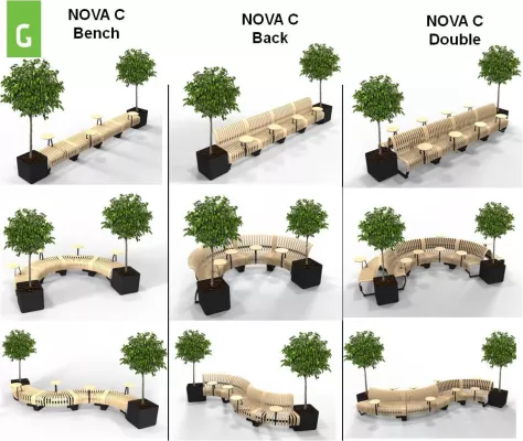 Sitz- und Wartebereiche mit erhöhter Verweilqualität durch MODULARE Sitzbank-Systeme aus Schweden Bild: Sitz- und Wartebereiche mit erhöhter Verweilqualität durch MODULARE Sitzbank-Systeme aus Schweden