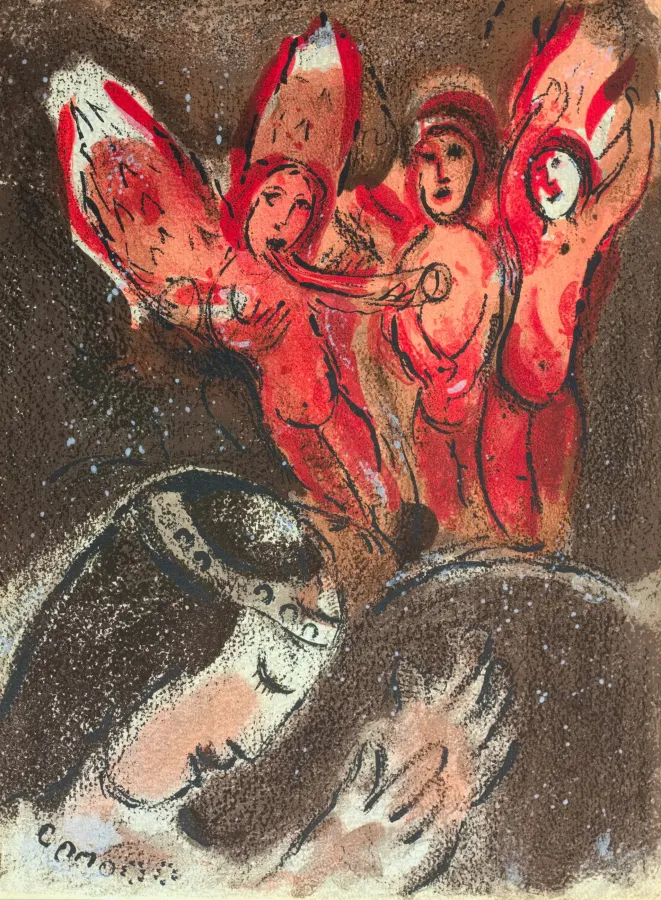 Marc Chagall, Naemi und ihre Schwiegertöchter (© © Galerie Tobien)