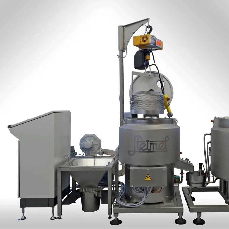 SCHOKO-POLAR-Zentrifuge zur Rework-Aufbereitung von Schokoladenprodukten