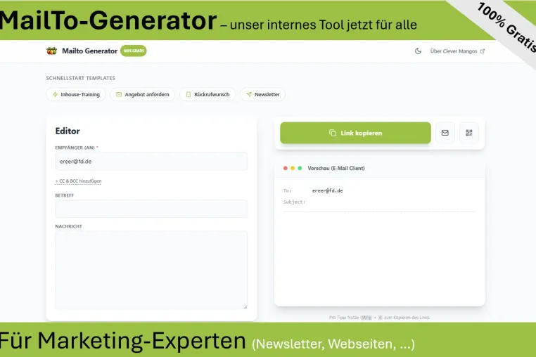 Bild: Aus dem Marketing Alltag geboren: Internes Tool jetzt für alle nutzbar